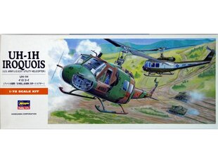 Konstruktorius Hasegawa - Bell UH-1H Iroquois (U.S. Army/J.G.S.D.F. Utility Helicopter), 1/72, 00141 kaina ir informacija | Hasegawa Vaikams ir kūdikiams | pigu.lt