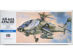 Сборная модель Hasegawa - AH-64A Apache, 1/72, 00436 цена и информация | Конструкторы и кубики | pigu.lt