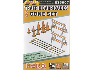 Конструктор Hero Hobby Kits - Traffic Barricades & Cone Set, 1/35, E35007 цена и информация | Конструкторы и кубики | pigu.lt