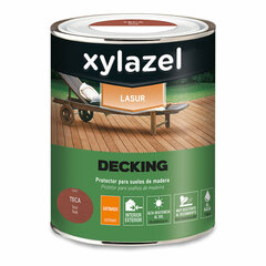 Saugantis aliejus Xylazel Decking Tikmedis 750 ml Satino apdaila kaina ir informacija | Dažai | pigu.lt