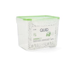 Герметичная коробочка для завтрака Quid Greenery Прозрачный Пластик (4,7 л) (Pack 4x) цена и информация | Посуда для хранения еды | pigu.lt