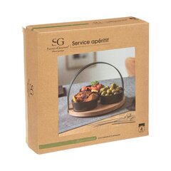 Secret de gourmet indų rinkinys užkandžiams, 4 vnt, 21 cm kaina ir informacija | Indai, lėkštės, pietų servizai | pigu.lt