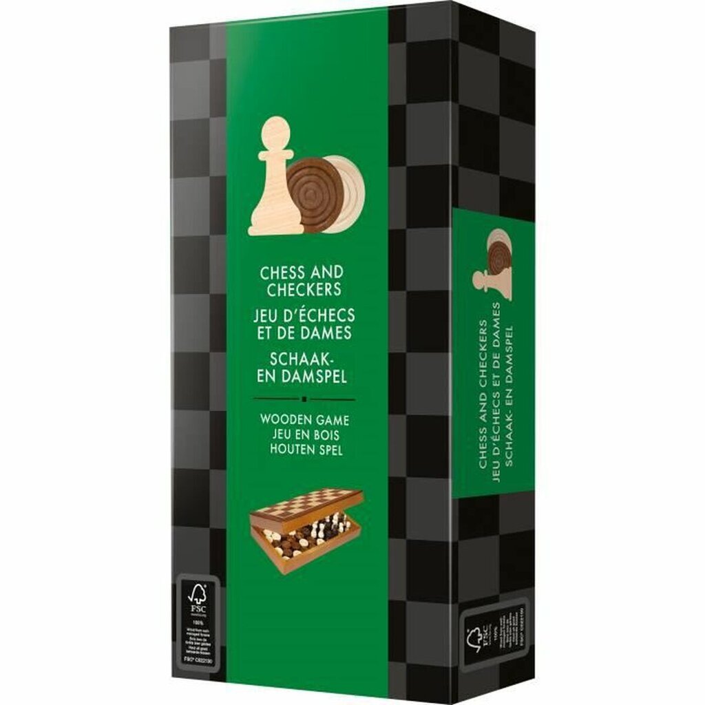 Stalo žaidimas Asmodee Chess and Checkers Set, FR цена и информация | Stalo žaidimai, galvosūkiai | pigu.lt