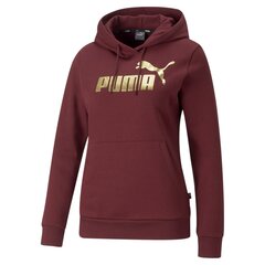 Ess+ metallic logo hoodie puma for women's red 84995842 цена и информация | Женские толстовки | pigu.lt