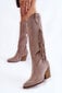 Auliniai batai moterims Lewski Shoes BSB22724, rudi цена и информация | Aulinukai, ilgaauliai batai moterims | pigu.lt