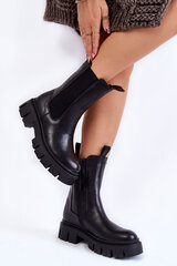 Auliniai batai moterims Aliana BSB22794, juodi цена и информация | Женские ботинки | pigu.lt