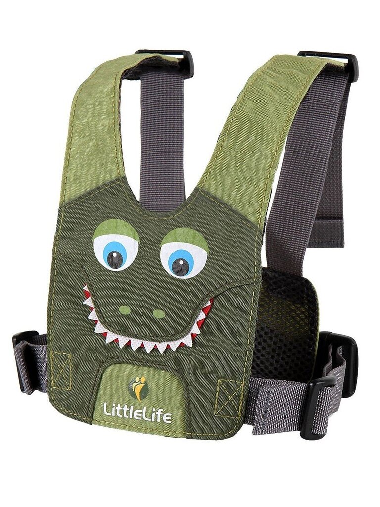 LittleLife Toddler apsauginės petnešos vaikams Reins Krokodilas, Žalia цена и информация | Megztiniai, bluzonai, švarkai berniukams | pigu.lt