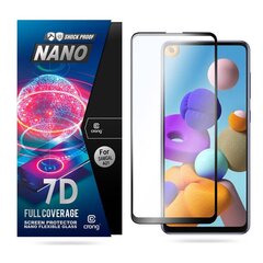 Apsauginis stiklas Crong 7D Nano 9H skirtas Samsung Galaxy A21s цена и информация | Google Pixel 3a - 3mk FlexibleGlass Lite™ защитная пленка для экрана | pigu.lt