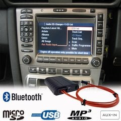 Bluetooth streaming, handsfree carkit, MP3, USB, AUX-IN Mr12volt adapteris Porsche 911, 997, Boxster, Cayman, Cayenne, PCM2.0 / 2.1, CDR23 / 24 цена и информация | USB адаптеры для штатных магнитол | pigu.lt