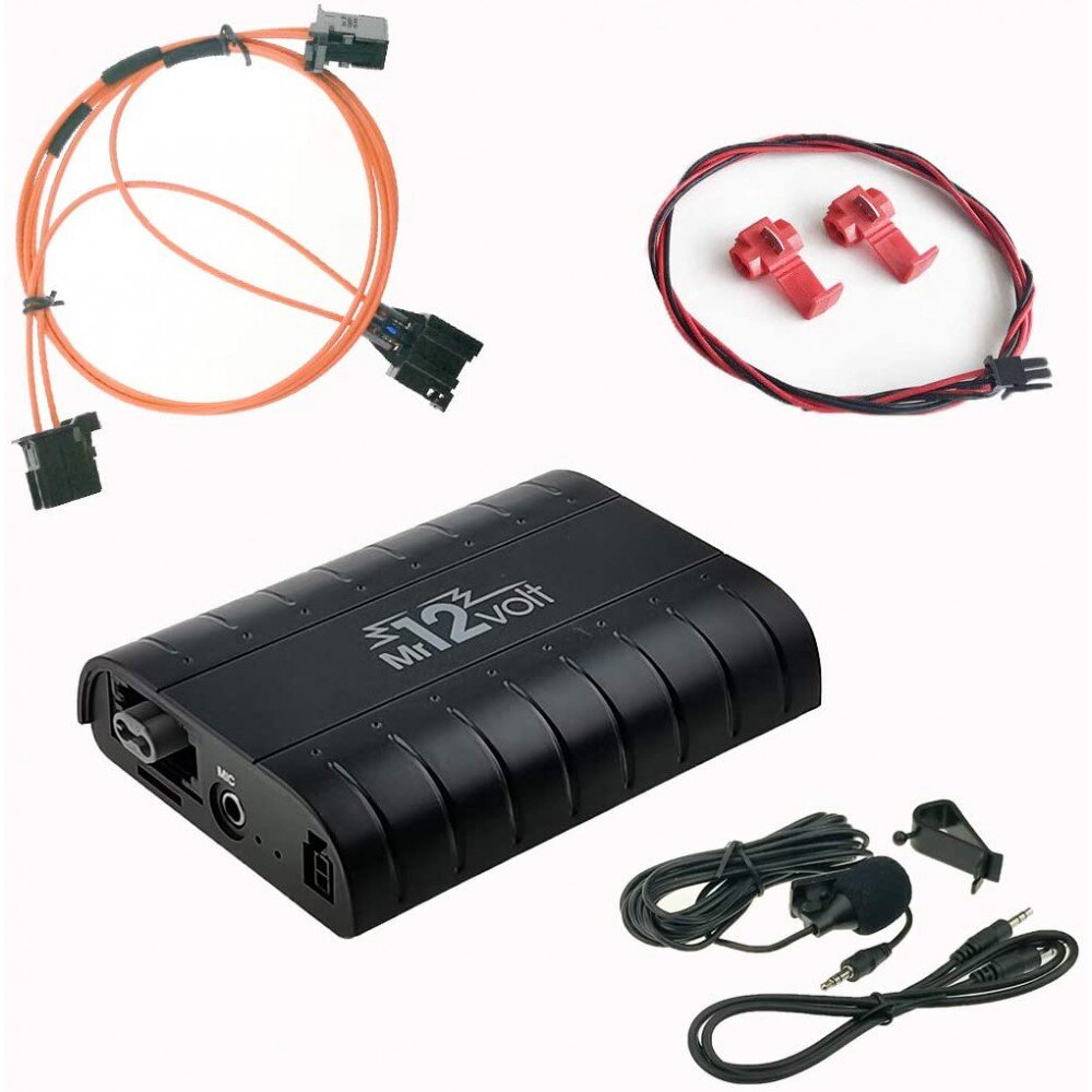 Bluetooth streaming, handsfree carkit, MP3, USB, AUX-IN Mr12volt adapteris Volvo XC90, V50, S40, C30, C70, S80, V70 ir XC70 kaina ir informacija | USB adapteriai gamyklinei garso sistemai | pigu.lt