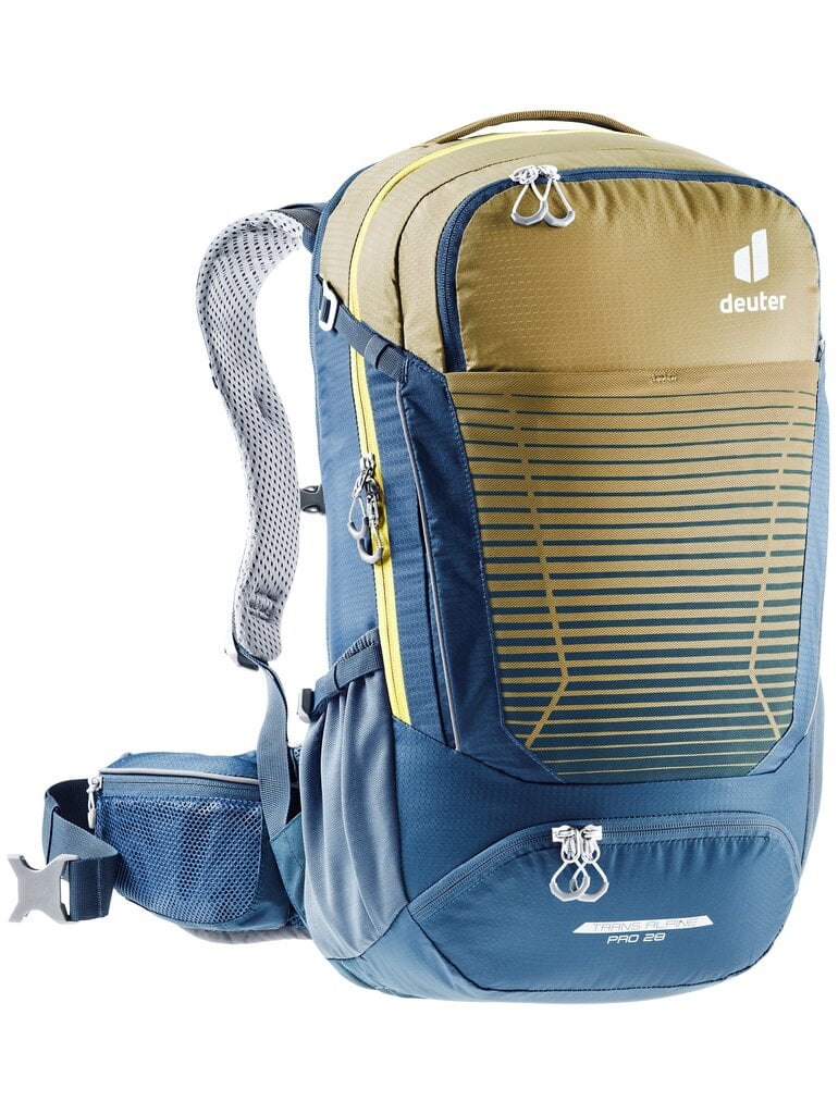 Dviratininko kuprinė Deuter Trans Alpine Pro, 28 l, chaki/mėlyna цена и информация | Dviratininkų kuprinės | pigu.lt