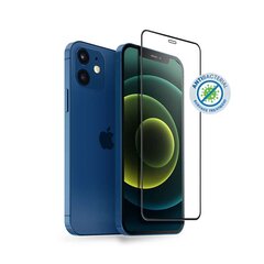 Apsauginis stiklas Crong Anti-Bacterial 3D Armor Glass skirtas iPhone 12 Mini kaina ir informacija | Apsauginės plėvelės telefonams | pigu.lt