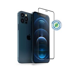 Apsauginis stiklas Crong Anti-Bacterial 3D Armor Glass 9H skirtas iPhone 12 / iPhone 12 Pro kaina ir informacija | Apsauginės plėvelės telefonams | pigu.lt