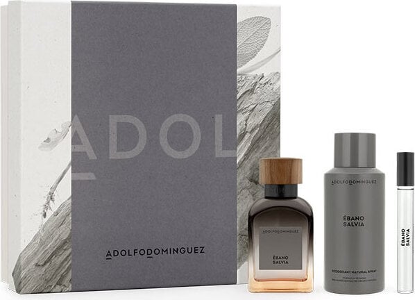 Rinkinys Adolfo Dominguez Ebano Salvia vyrams: kvapusis vanduo EDP, 120 ml + 10ml + dezodorantas, 150ml kaina ir informacija | Kvepalai vyrams | pigu.lt