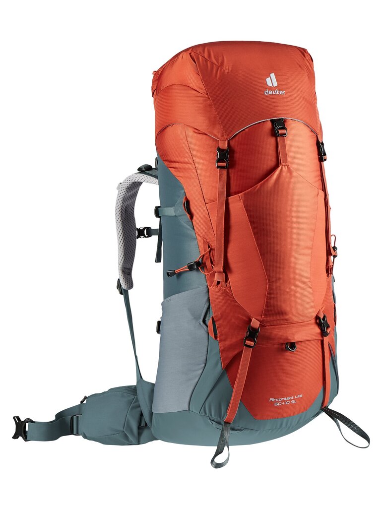 Deuter kuprinė Aircontact Lite 60+10 L, Raudona цена и информация | Kuprinės ir krepšiai | pigu.lt