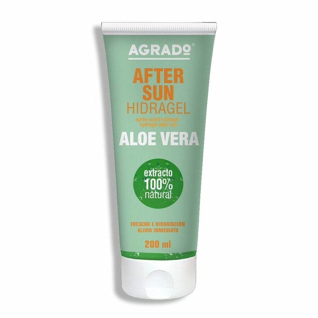 Gelis po deginimosi Agrado After Sun Aloe Vera, 200 ml цена и информация | Kremai nuo saulės | pigu.lt