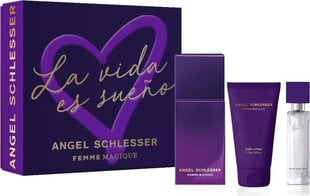 Rinkinys Angel Schlesser Femme Magique moterims: tualetinis vanduo EDT, 100 ml + 15 ml + kūno losjonas, 75 ml kaina ir informacija | Angel Schlesser Kvepalai, kosmetika | pigu.lt