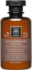 Šampūnas nuo pleiskanų Apivita Oily Dandruff Shampoo With White Willow And Propolis, 250ml kaina ir informacija | Šampūnai | pigu.lt