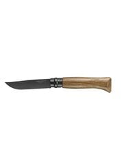 Opinel peilis Nr.8 juodais ašmenimis ir ąžuoline rankena Black Oak kaina ir informacija | Turistiniai peiliai, daugiafunkciniai įrankiai | pigu.lt
