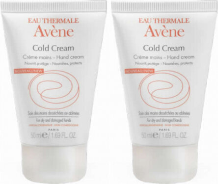 Rankų kermas Avène Avene Pack Cold Cream Hand Cream, 2x50ml kaina ir informacija | Kūno kremai, losjonai | pigu.lt