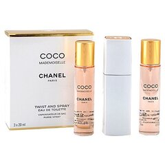 Tualetinis vanduo Chanel Coco Mademoiselle EDT moterims 3 x 20 ml kaina ir informacija | Kvepalai moterims | pigu.lt