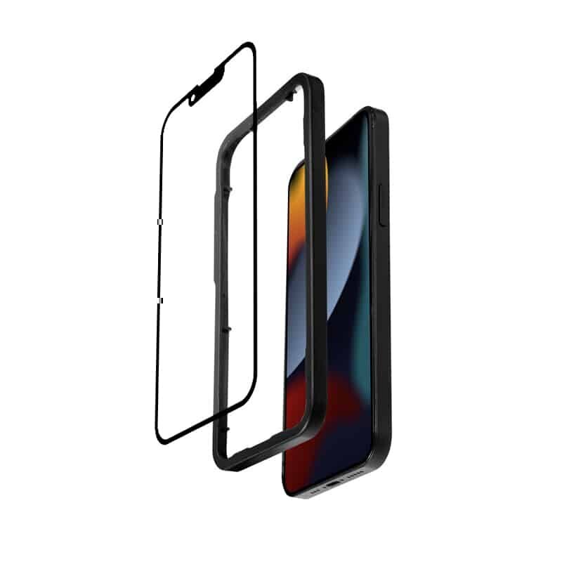 Apsauginis stiklas Crong Anti-Bacterial 3D Armor Glass 9H skirtas iPhone 13 / iPhone 13 Pro kaina ir informacija | Apsauginės plėvelės telefonams | pigu.lt