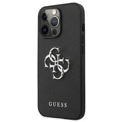 Guess GUHCP13LSA4GSBK iPhone 13 Pro|13 6,1" czarny|black hardcase Saffiano 4G Metal Logo цена и информация | Чехлы для телефонов | pigu.lt