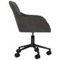 Pasukama biuro kėdė, tamsiai pilka, aksomas kaina ir informacija | Biuro kėdės | pigu.lt