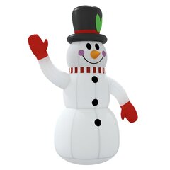 Pripučiamas sniego senis su LED lemputėmis, 120cm kaina ir informacija | Kalėdinės dekoracijos | pigu.lt