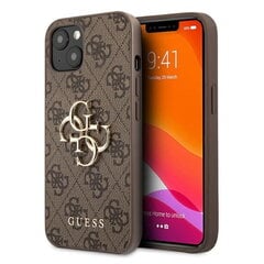 Guess 4G iPhone 13 dėklas, ruda цена и информация | Чехлы для телефонов | pigu.lt