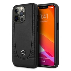 Mercedes Leather Urban dėklas, skirtas iPhone 13 Pro (juodas) kaina ir informacija | Telefono dėklai | pigu.lt