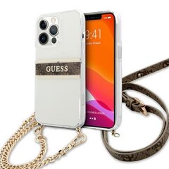 Guess skirtas iPhone 13 Pro, auksinis цена и информация | Чехлы для телефонов | pigu.lt