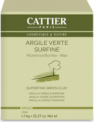 Žaliasis molis Cattier Superfine Green Clay, 1000 g цена и информация | Маски для лица, патчи для глаз | pigu.lt