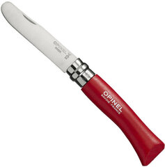Vaikiškas peilis My first Opinel Nr.7 raudona rankena kaina ir informacija | Turistiniai peiliai, daugiafunkciniai įrankiai | pigu.lt