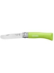 Vaikiškas peilis My first Opinel Nr.7 žalia rankena kaina ir informacija | Turistiniai peiliai, daugiafunkciniai įrankiai | pigu.lt