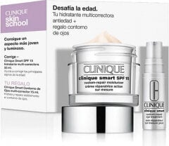 Rinkinys Clinique smart clinical repair: veido kremas SPF15, 50 ml + serumas, 10 ml + paakių kremas, 5 ml kaina ir informacija | Veido kremai | pigu.lt