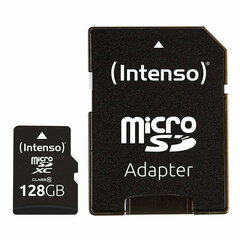 Intenso microSDHC Class 10 128 GB kaina ir informacija | Atminties kortelės fotoaparatams, kameroms | pigu.lt