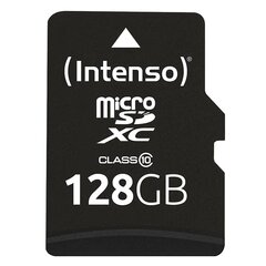 Intenso microSDHC Class 10 128 GB kaina ir informacija | Atminties kortelės fotoaparatams, kameroms | pigu.lt