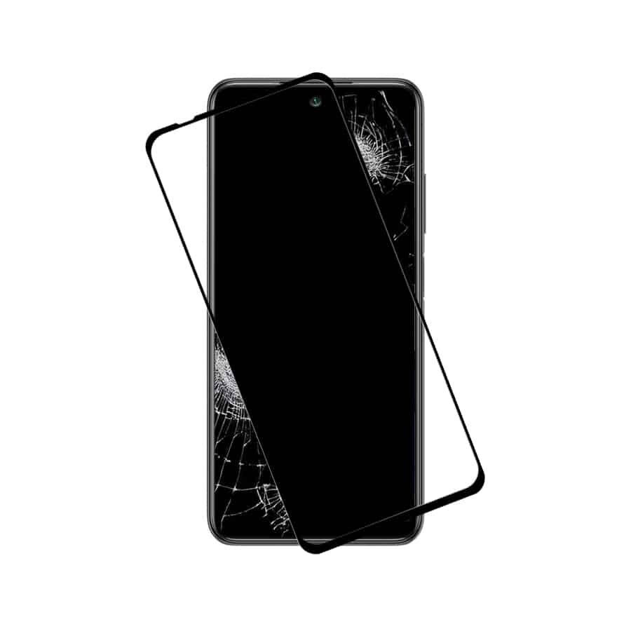 Apsauginis stiklas Crong 7D Nano 9H skirtas Xiaomi Redmi Note 10 5G цена и информация | Apsauginės plėvelės telefonams | pigu.lt