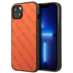 Karl Lagerfeld KLHCP13SPTLO iPhone 13 mini 5,4" hardcase pomarańczowy|orange Perforated Allover цена и информация | Чехлы для телефонов | pigu.lt