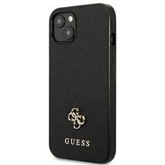 Guess GUHCP13SPS4MK iPhone 13 mini 5,4" czarny|black hardcase Saffiano 4G Small Metal Logo цена и информация | Чехлы для телефонов | pigu.lt