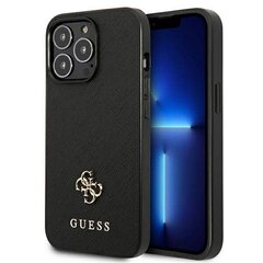 Guess GUHCP13XPS4MK iPhone 13 Pro Max 6,7" czarny|black hardcase Saffiano 4G Small Metal Logo цена и информация | Чехлы для телефонов | pigu.lt