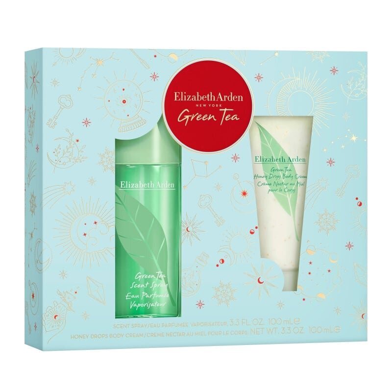 Dovanų rinkinys moterims Elizabeth Arden Green Tea: parfumuotasis purškiamasis vanduo, 100 ml + kūno kremas, 100ml цена и информация | Kvepalai moterims | pigu.lt