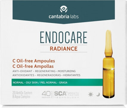 Ampulės Endocare C Oil Free Ampoules, 30 x 2ml цена и информация | Veido aliejai, serumai | pigu.lt