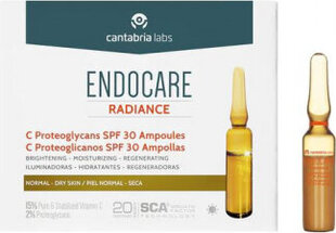 Veido ampulės Endocare Radiance C Proteoglicanos SPF30, 10 vnt. kaina ir informacija | Veido aliejai, serumai | pigu.lt