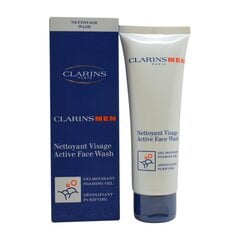 Putojantis veido prausiklis Clarins Men Active Face Wash vyrams 125 ml kaina ir informacija | Veido prausikliai, valikliai | pigu.lt