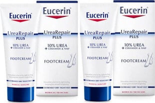 Kojų kremas Eucerin Urearepair Plus Foot Cream, 2x100ml kaina ir informacija | Kūno kremai, losjonai | pigu.lt