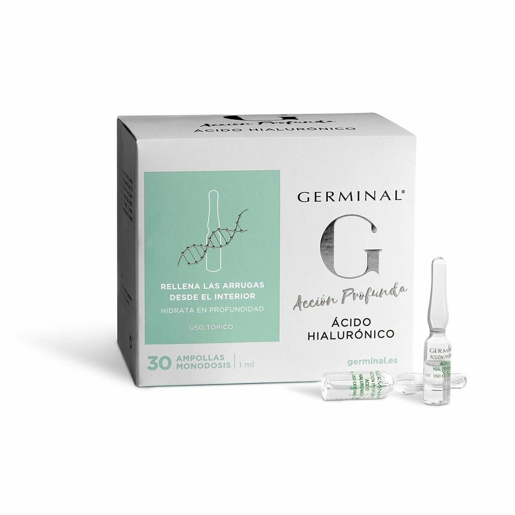 Veido serumas Hialurono rūgštis Germinal 30 x 1 ml Ampulės kaina ir informacija | Veido aliejai, serumai | pigu.lt