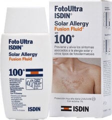 Солнцезащитный крем Isdin Fusion Fluid Solar Allergy Spf100, 50мл цена и информация | Кремы от загара | pigu.lt