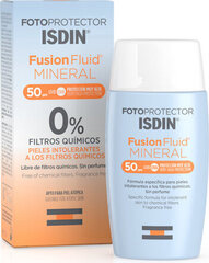 Kremas nuo saulės Isdin Fusion Fluid Mineral Spf50, 50ml цена и информация | Кремы от загара | pigu.lt